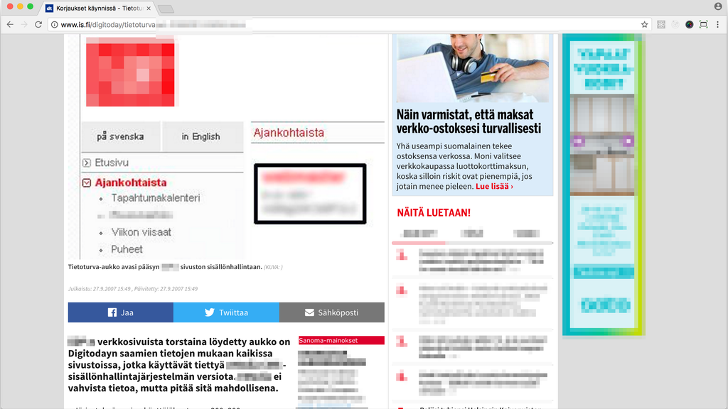 Tein osaamattomuuttani mehevän tietoturva-aukon, ja päädyin sillä myöhemmin alan uutisiin!